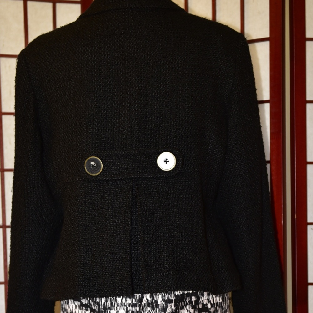 Coletane - chic, black weave jacket - 14 - Picture 2 of 2